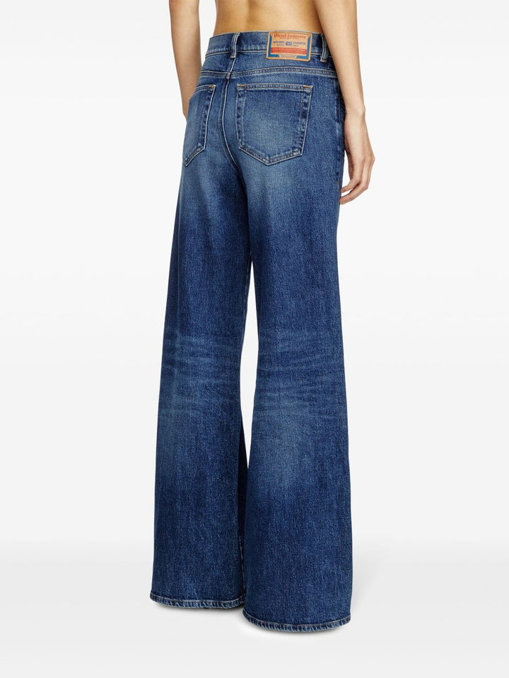 Diesel blu denim con patta nascosta