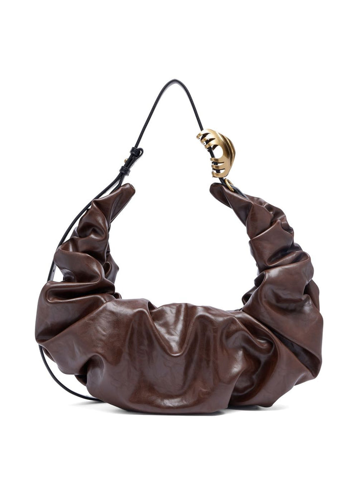 Borsa a tracolla arricciata "L Grab-D"