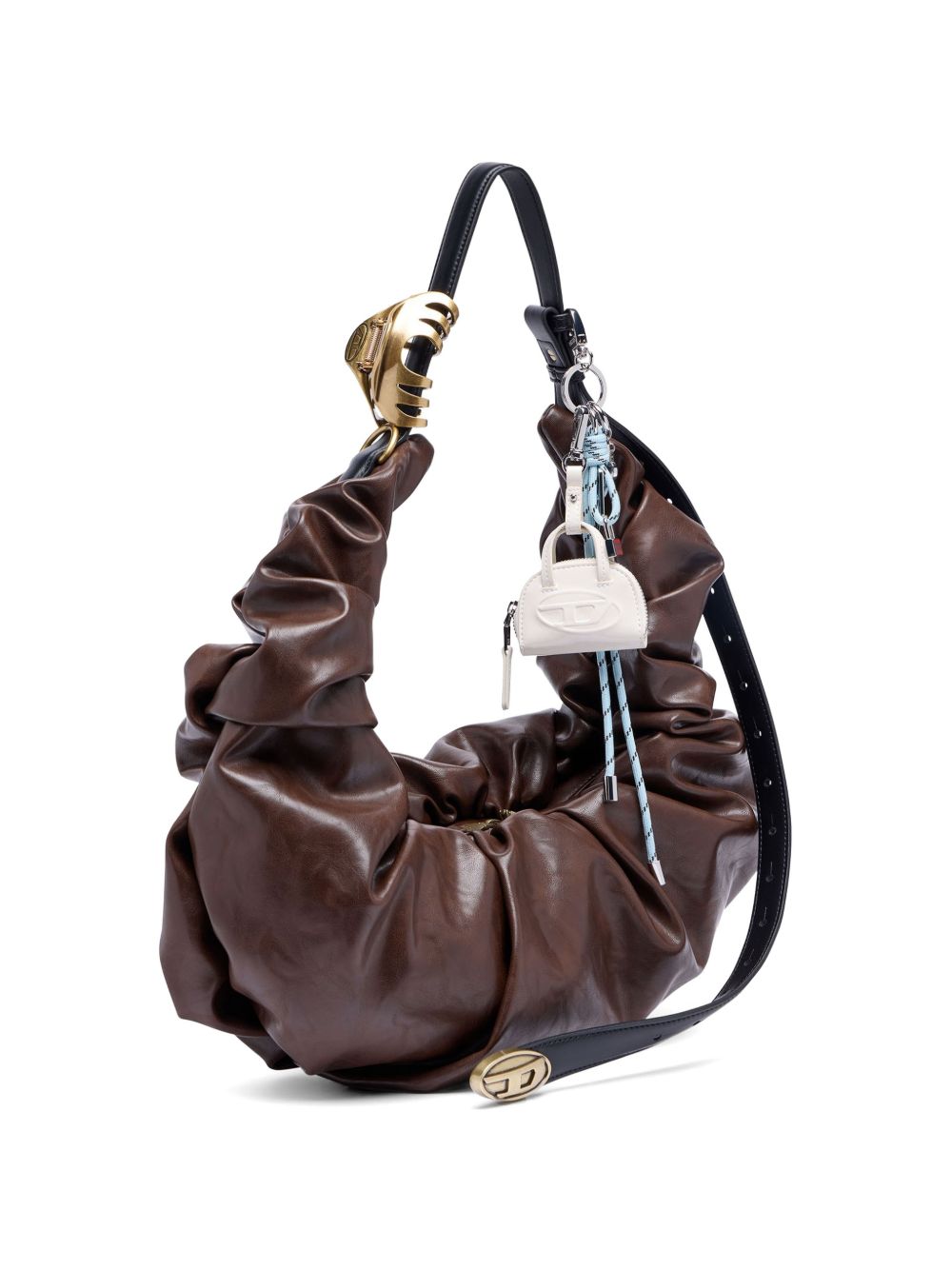 Borsa a tracolla arricciata "L Grab-D"