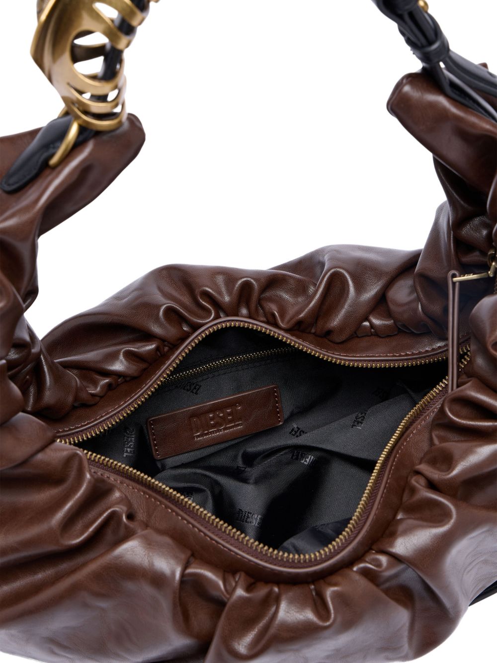Borsa a tracolla arricciata "L Grab-D"
