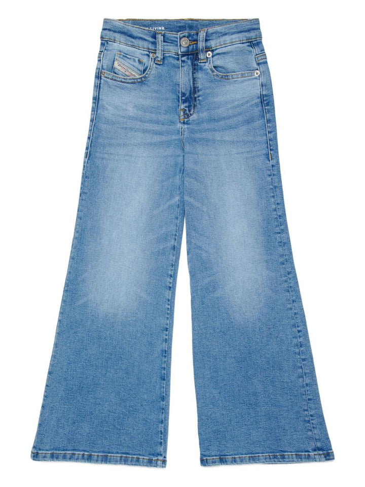 Denim cinque tasche a zampa