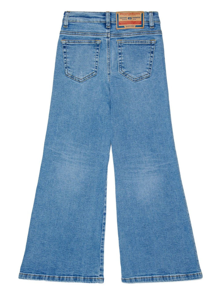 Denim cinque tasche a zampa