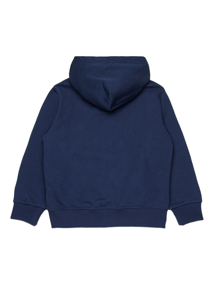 Felpa con zip e cappuccio
