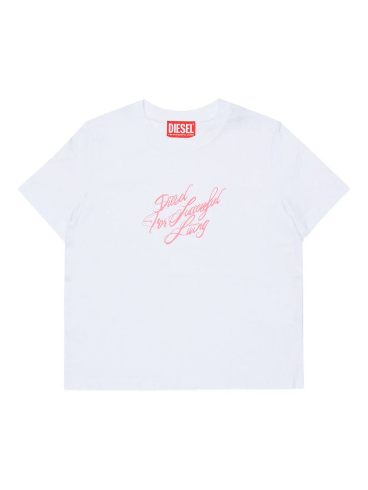 T-shirt  girocollo con logo