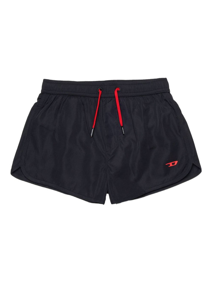 Boxer con elastico in vita, laccetti regolabili e logo