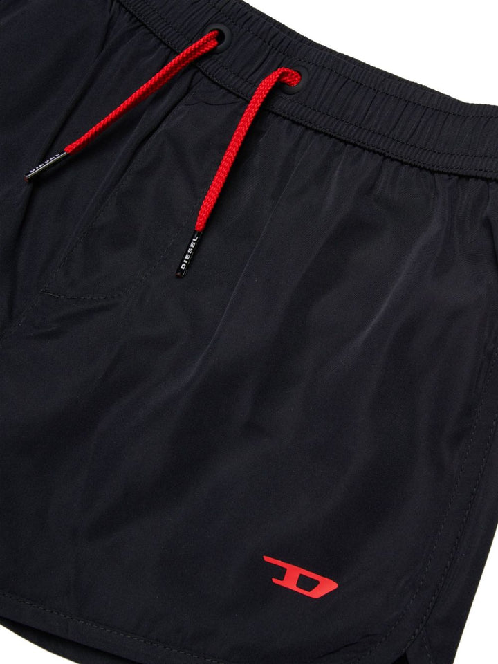 Boxer con elastico in vita, laccetti regolabili e logo