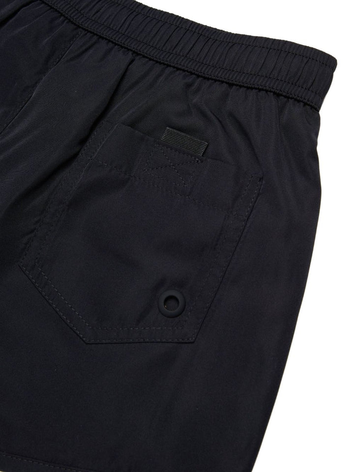 Boxer con elastico in vita, laccetti regolabili e logo