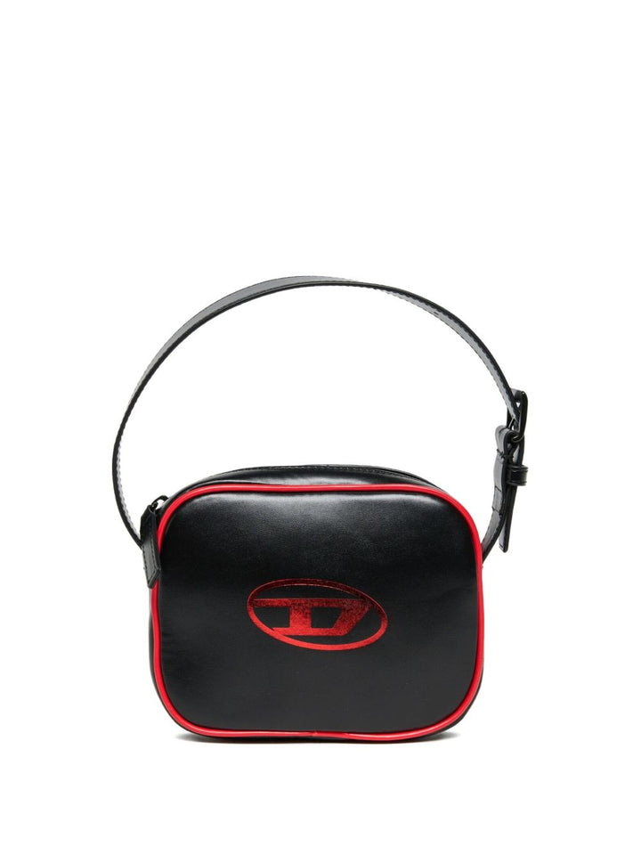 Borsa a spalla con logo "Oval D"