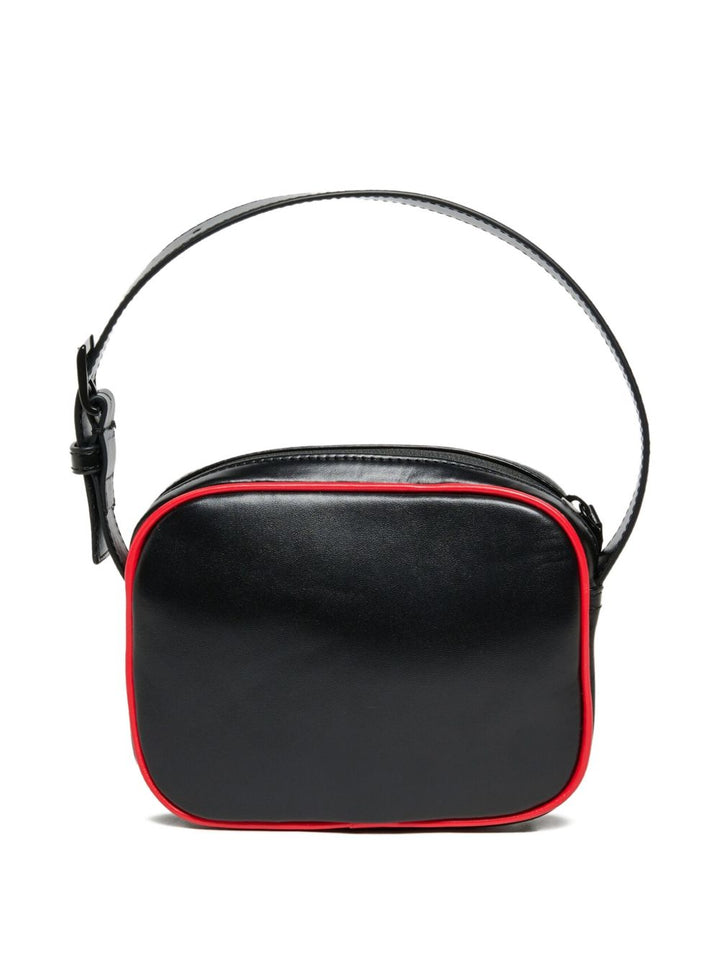 Borsa a spalla con logo "Oval D"