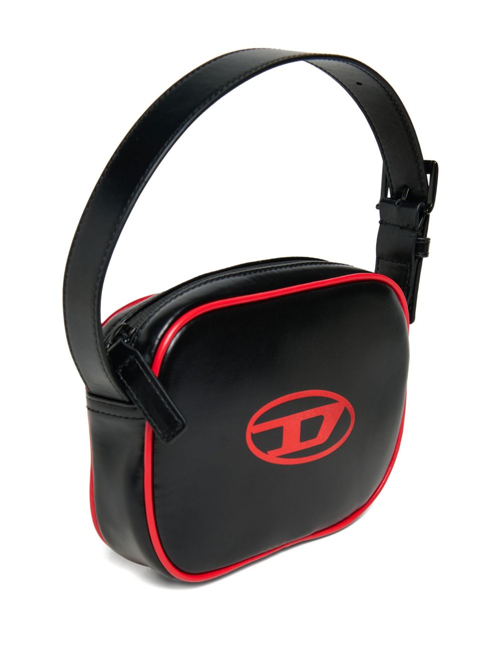 Borsa a spalla con logo "Oval D"