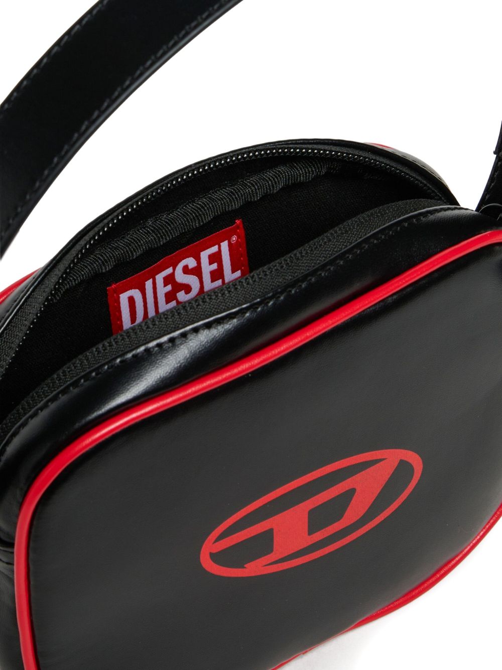 Borsa a spalla con logo "Oval D"