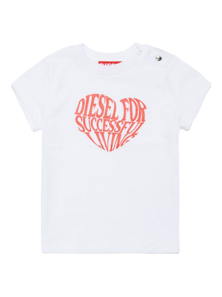 Maglietta con logo cuore manica corta