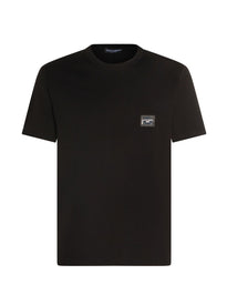 T-shirt con placca logo