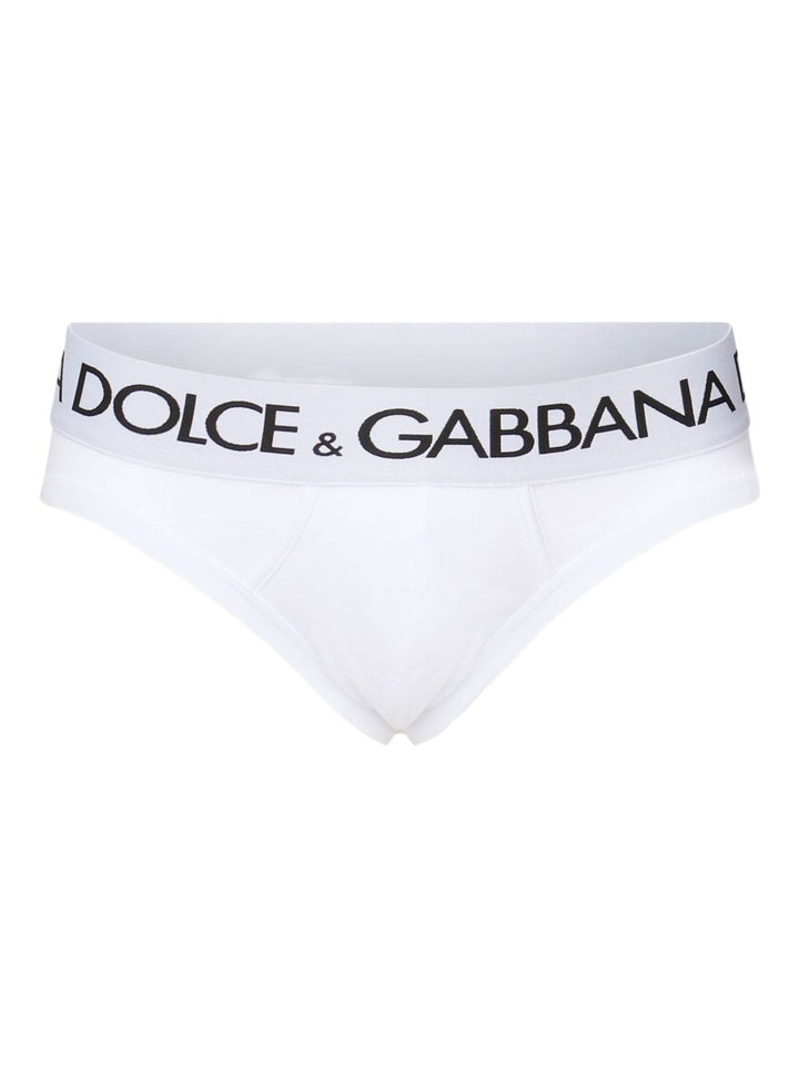 Dolce & Gabbana Slip Cotone elasticizzato bianco