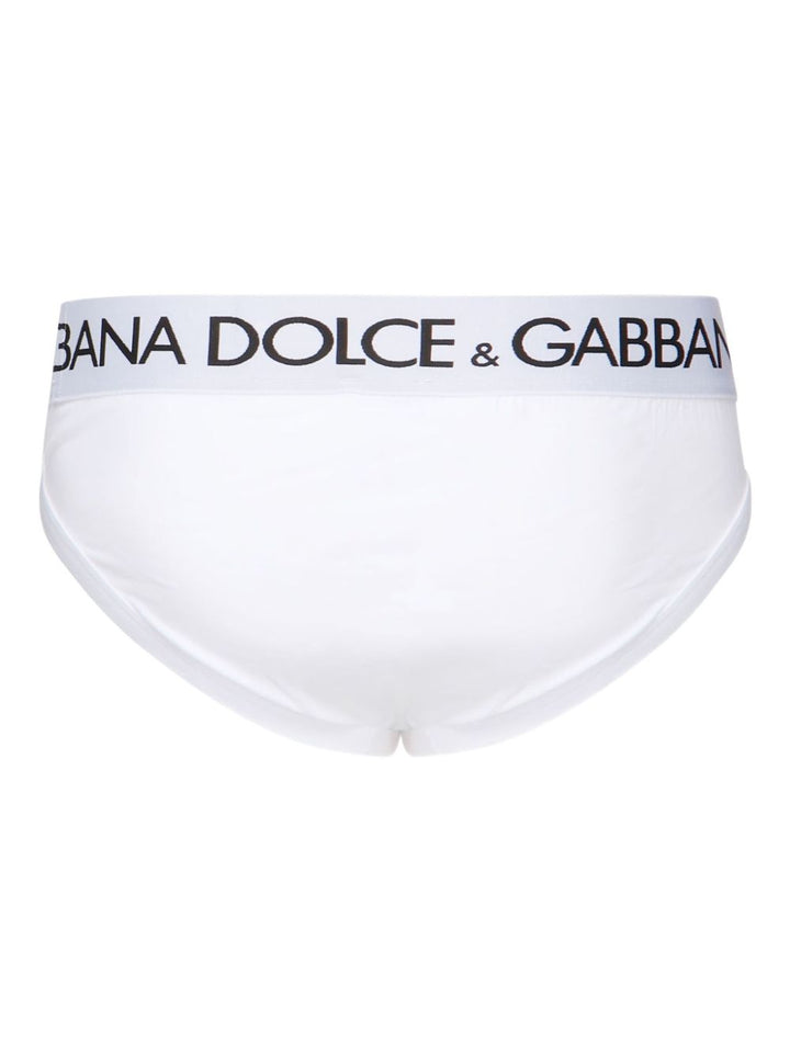 Dolce & Gabbana Slip Cotone elasticizzato bianco