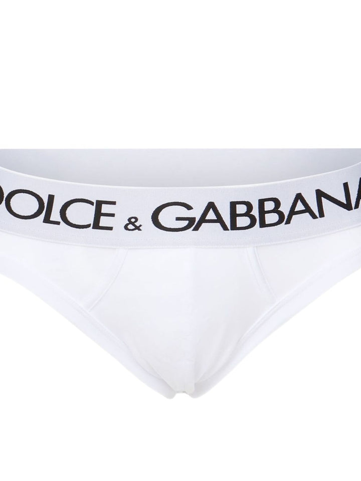 Dolce & Gabbana Slip Cotone elasticizzato bianco