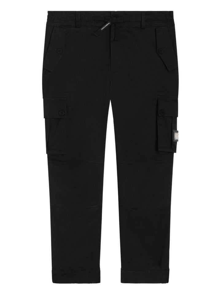 Cargo in cotone e logo placca