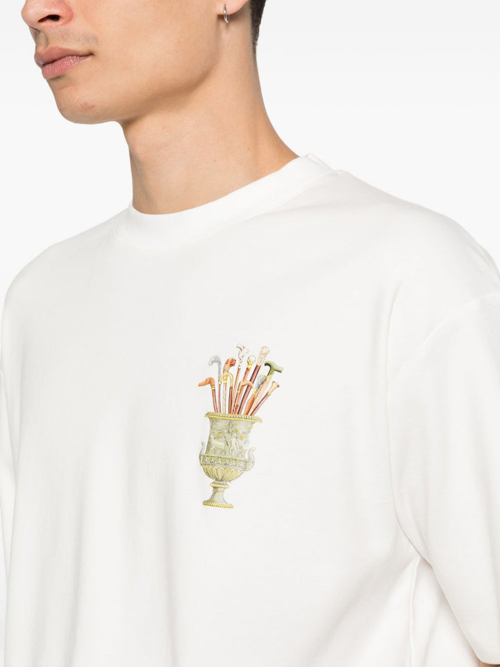 Maglietta girocollo manica corta con stampa