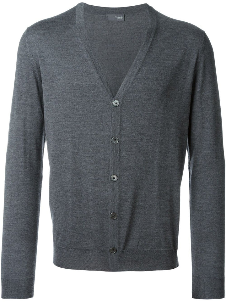 Cardigan scollo a V con bottoni di Drumohr