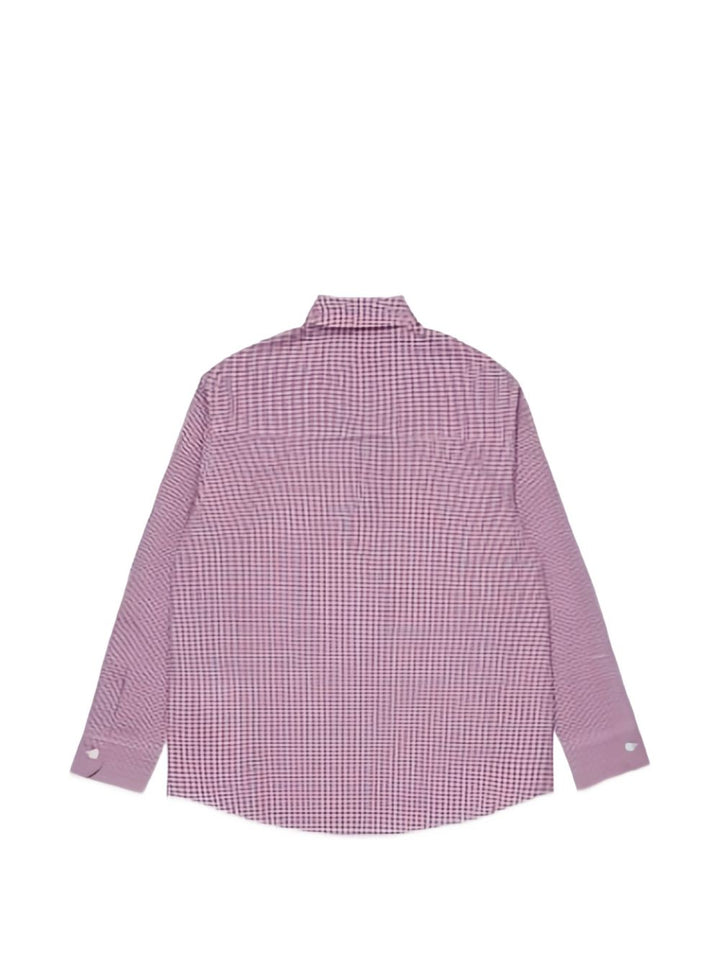 Camicia logata a maniche lunghe e bottoni