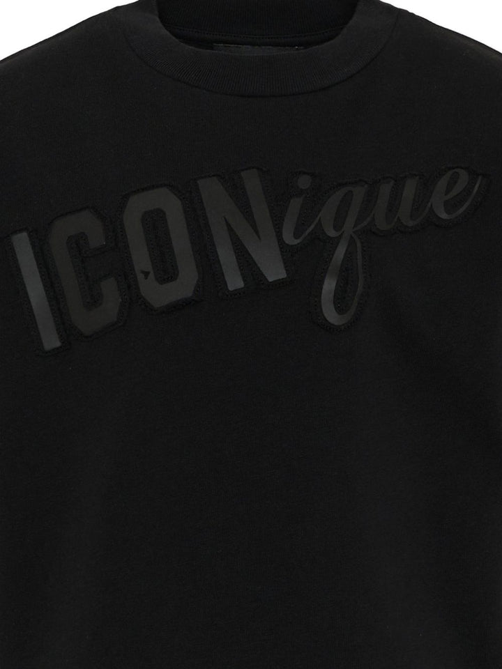 Maglietta a manica corta girocollo con logo