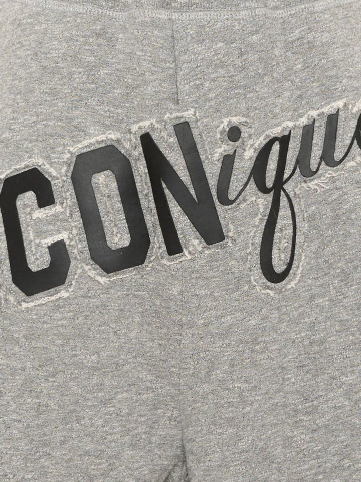 pantaloncini con stampa del logo