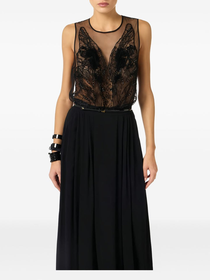 Abito lungo con paillettes