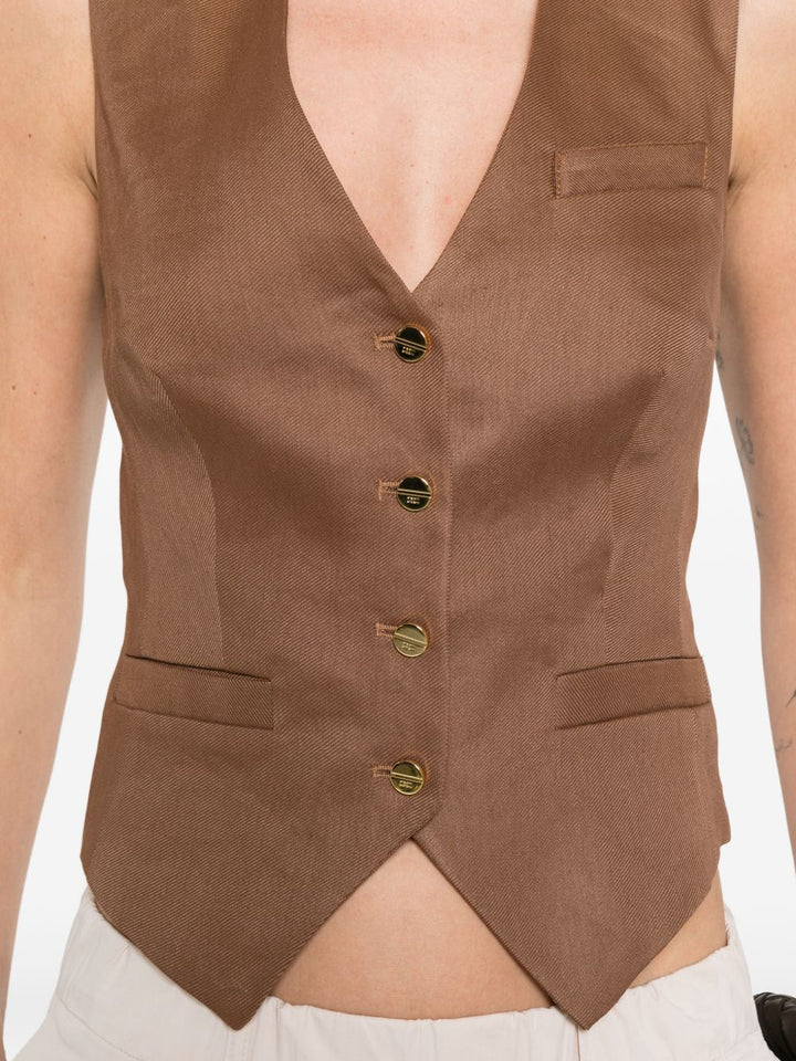 gilet con bottoni