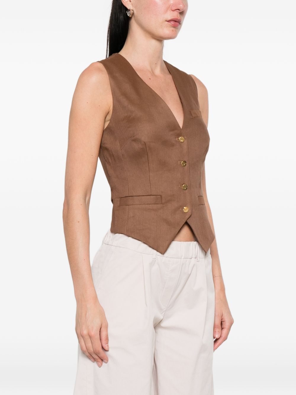 gilet con bottoni