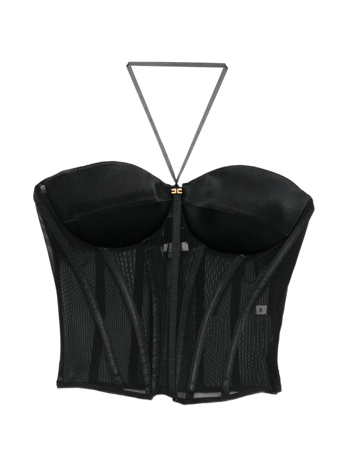 Top corsetto in rete