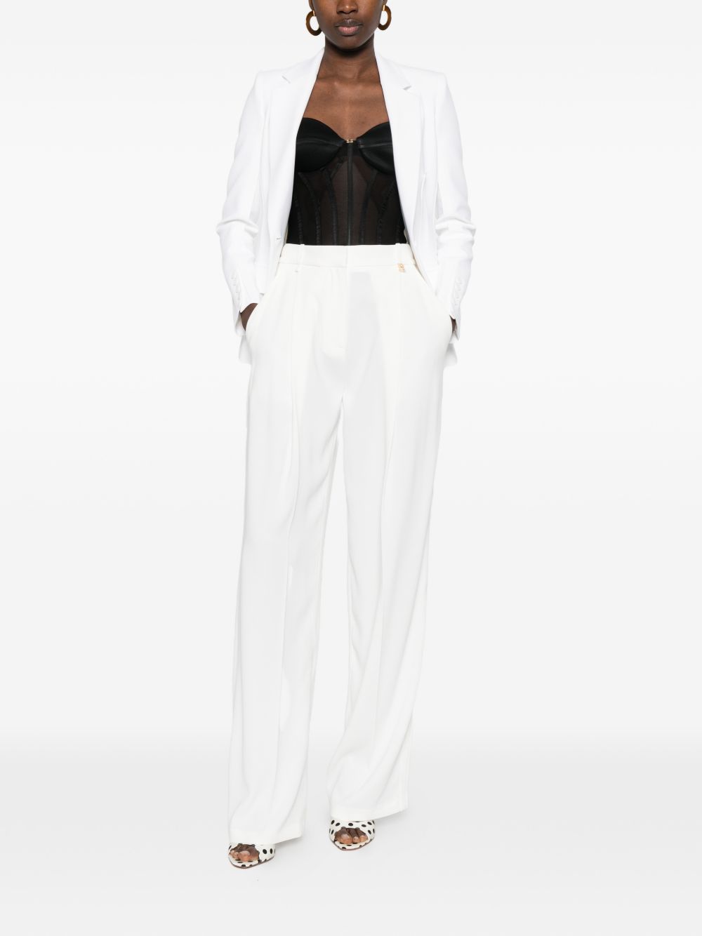Top corsetto in rete