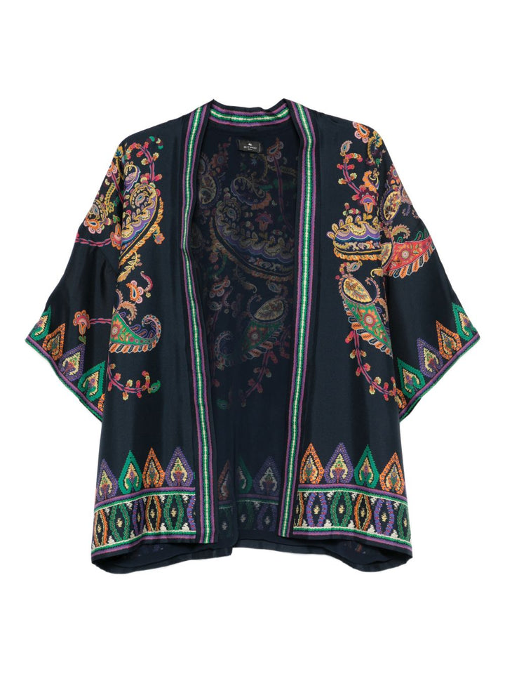 Giacca con stampa paisley