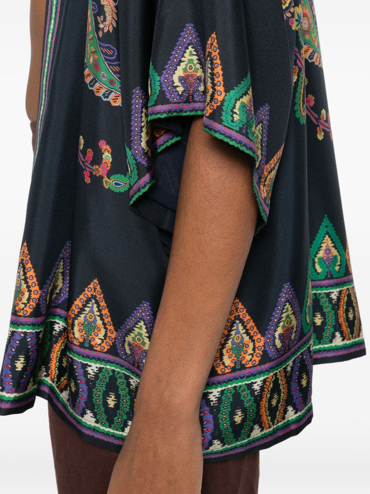Giacca con stampa paisley