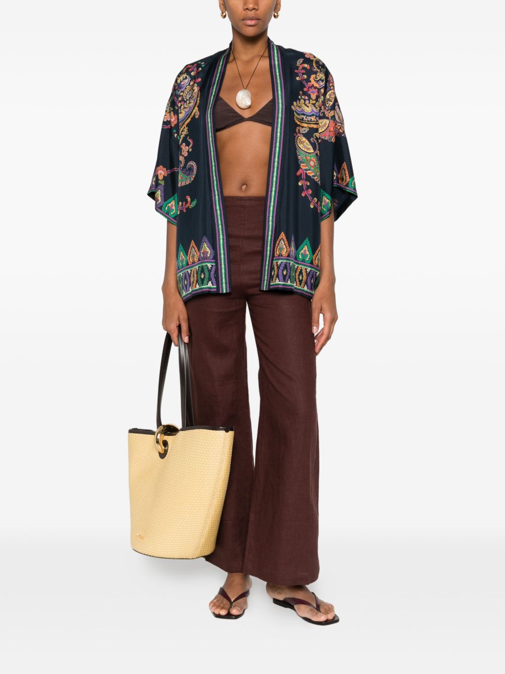 Giacca con stampa paisley
