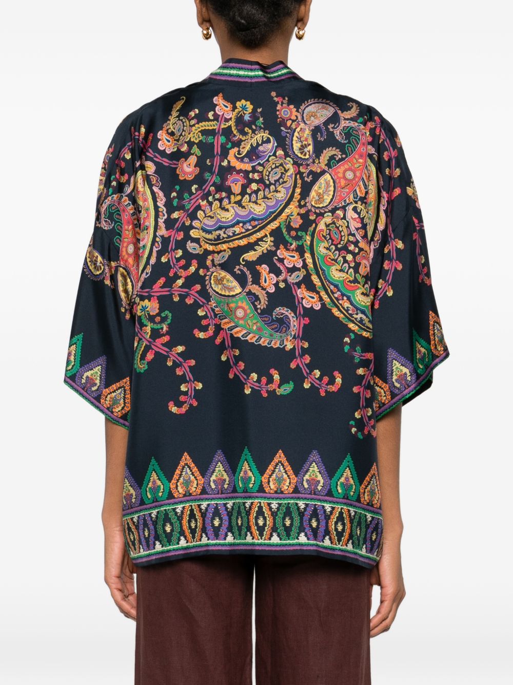 Giacca con stampa paisley
