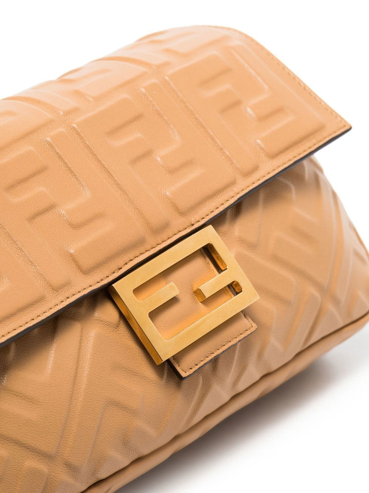 Borsa "Baguette" in pelle beige