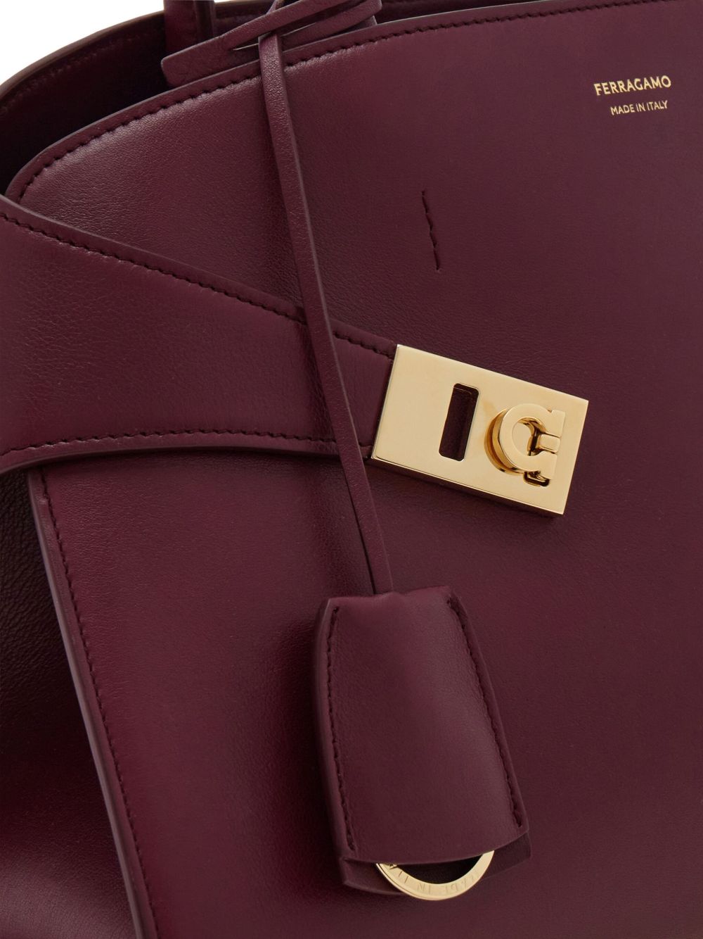 Borsa tote Hug media in pelle