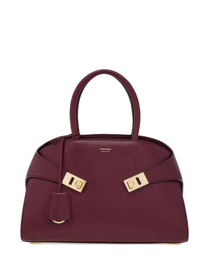 Borsa tote Hug media in pelle