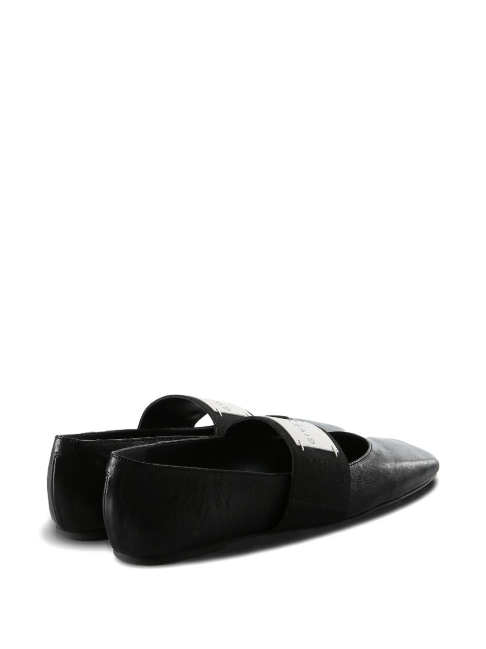 Ballerine Sliced ??Square in pelle effetto texture
