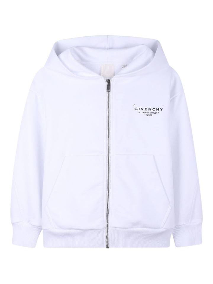 Felpa con cappuccio e zip