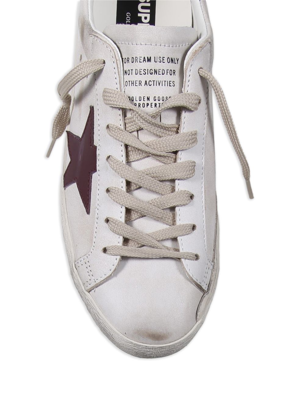 Sneakers "Superstar" bianco e bordeaux