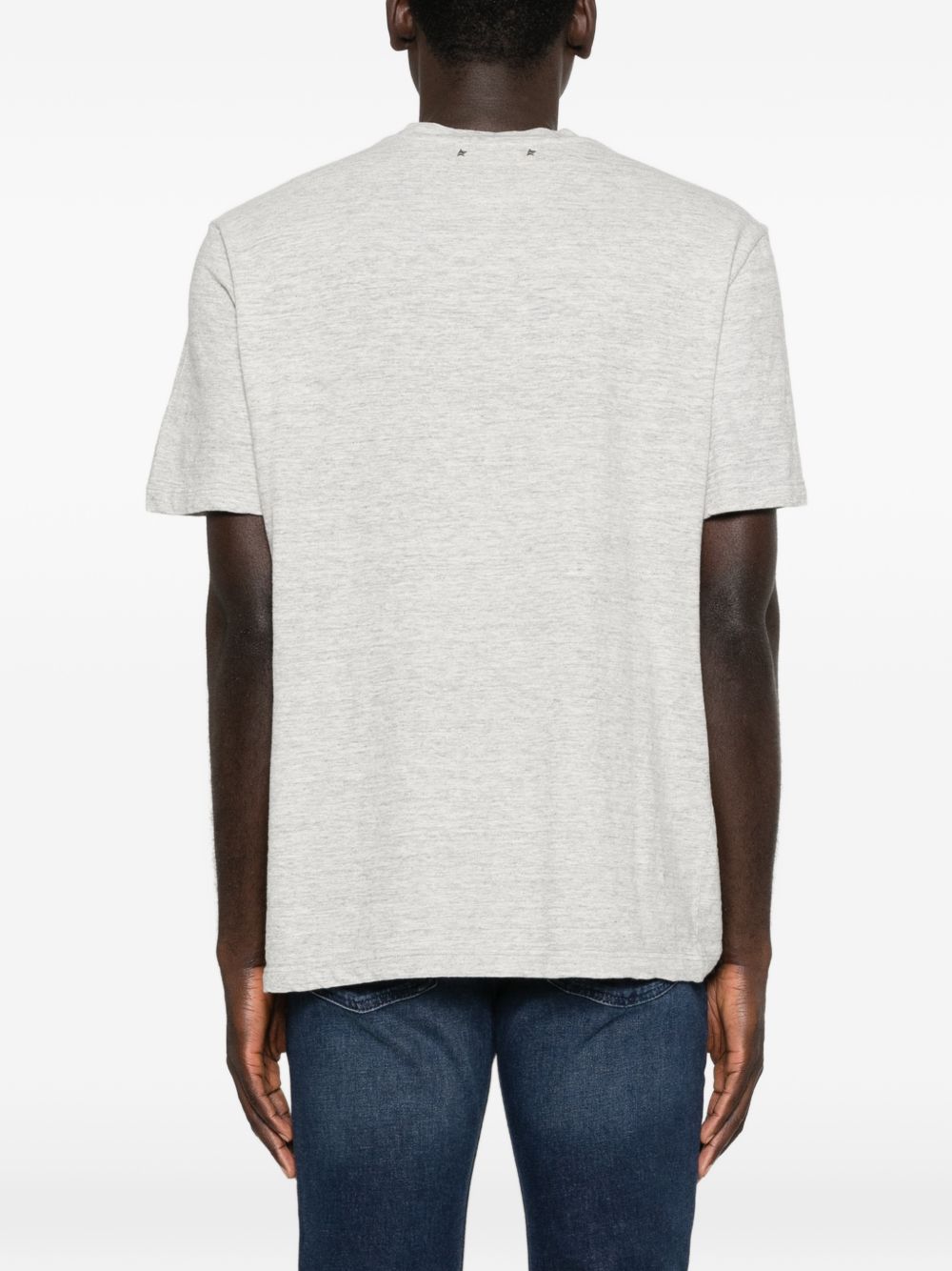 T-SHIRT UNISEX JOURNEY REGOLARE IN JERSEY DI COTONE SLUB CON STAMPA BANDIERA
