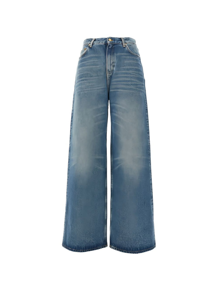 jeans con tasca passante per cintura