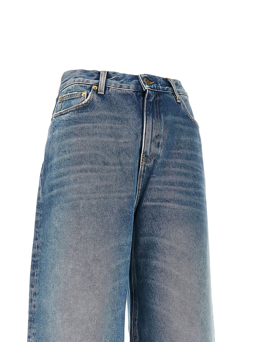 jeans con tasca passante per cintura