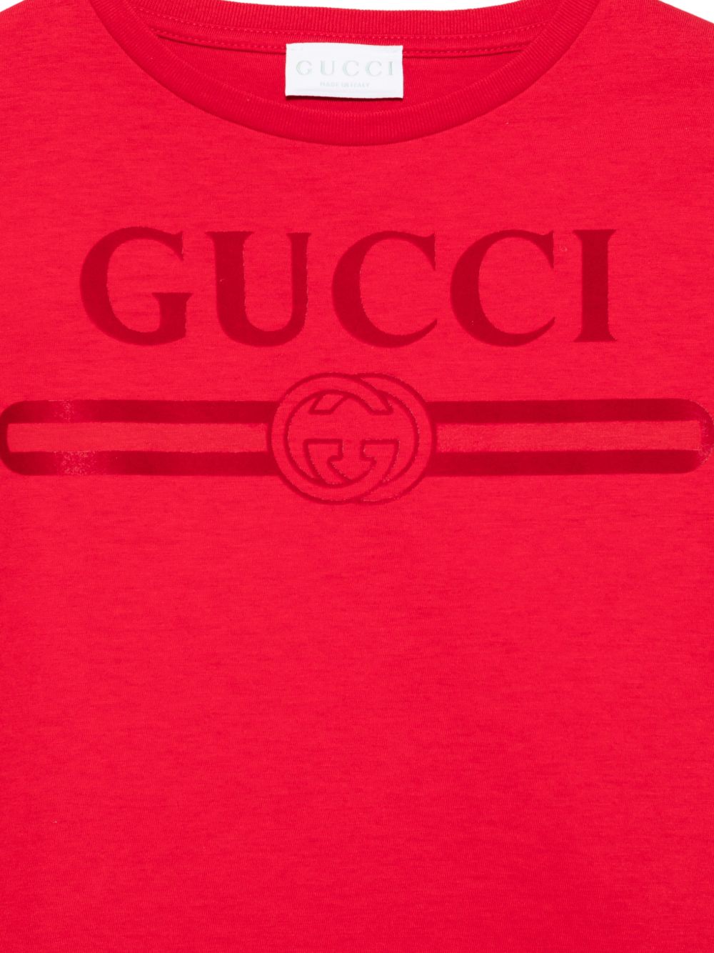 T-shirt girocollo mezza manica con logo