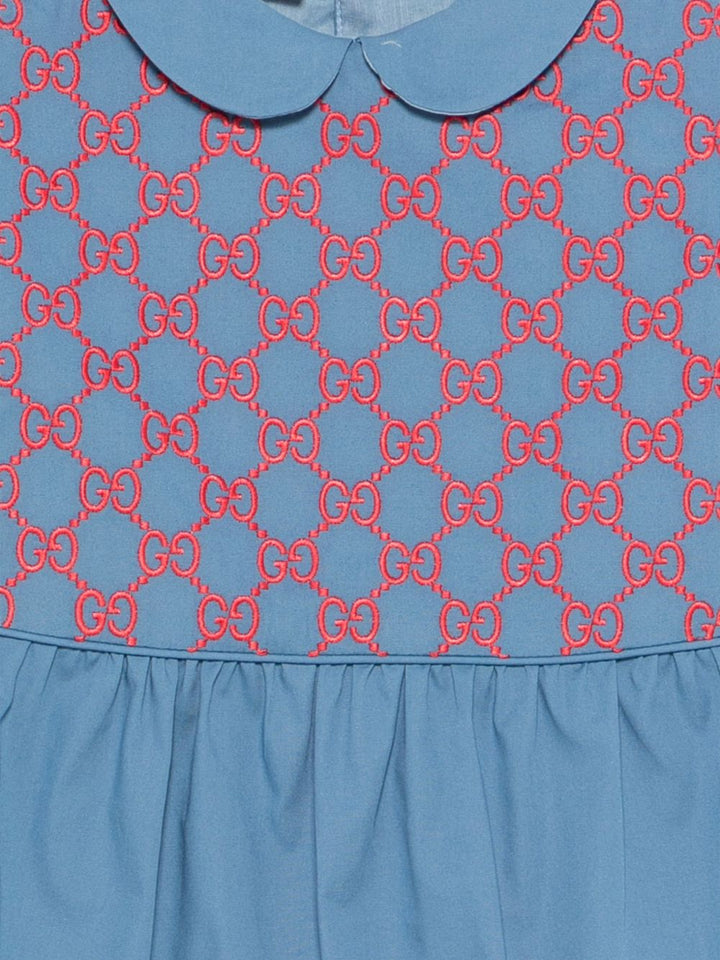 abito con colletto ricamato