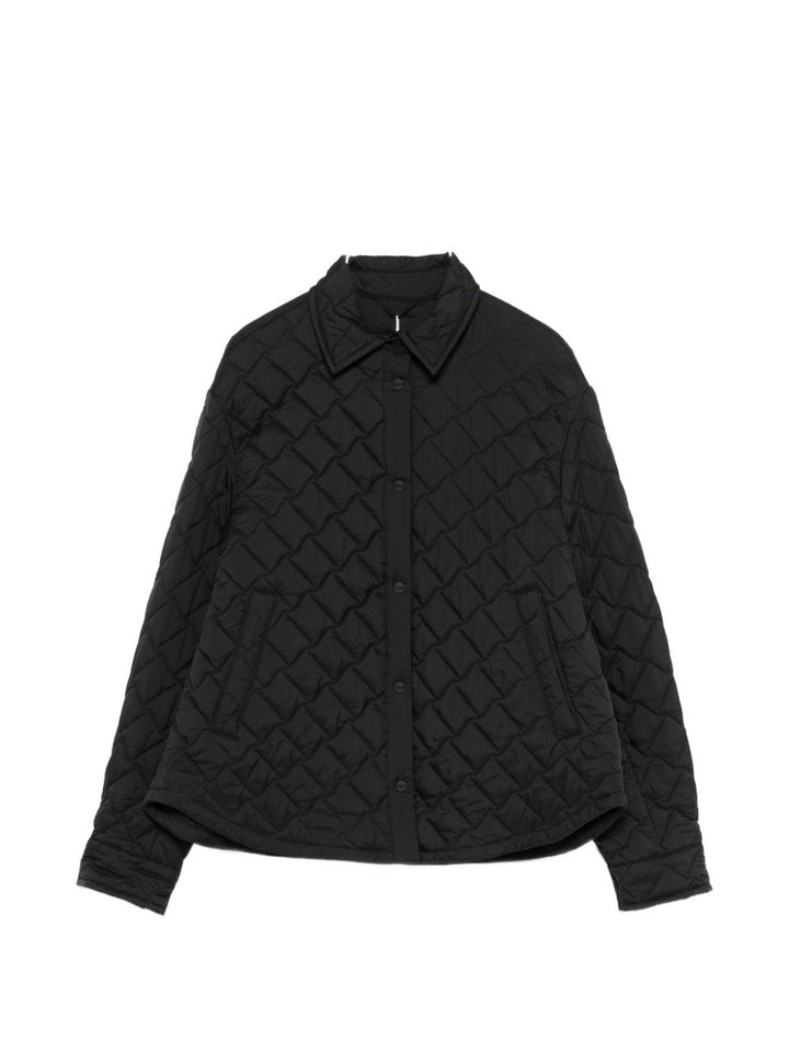 Camicia imbottita con trapunta obliqua
