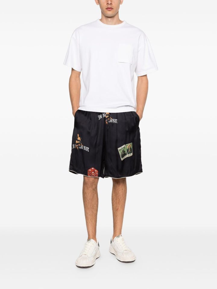 Pantaloncini con stampa grafica