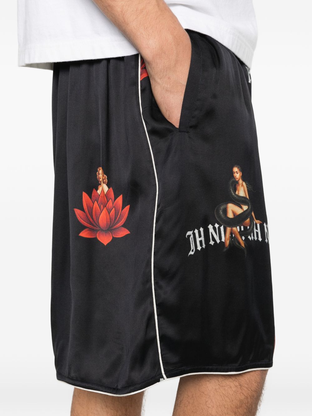 Pantaloncini con stampa grafica