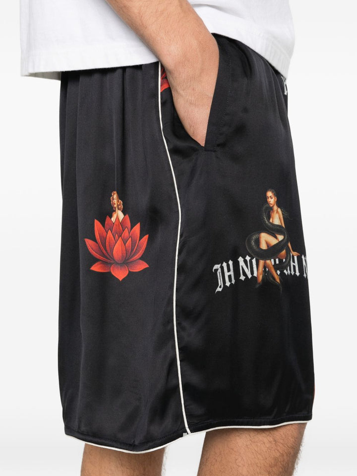 Pantaloncini con stampa grafica